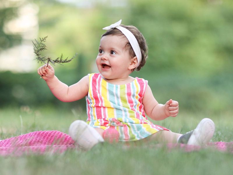 Fotografija portret bebe, park 2018